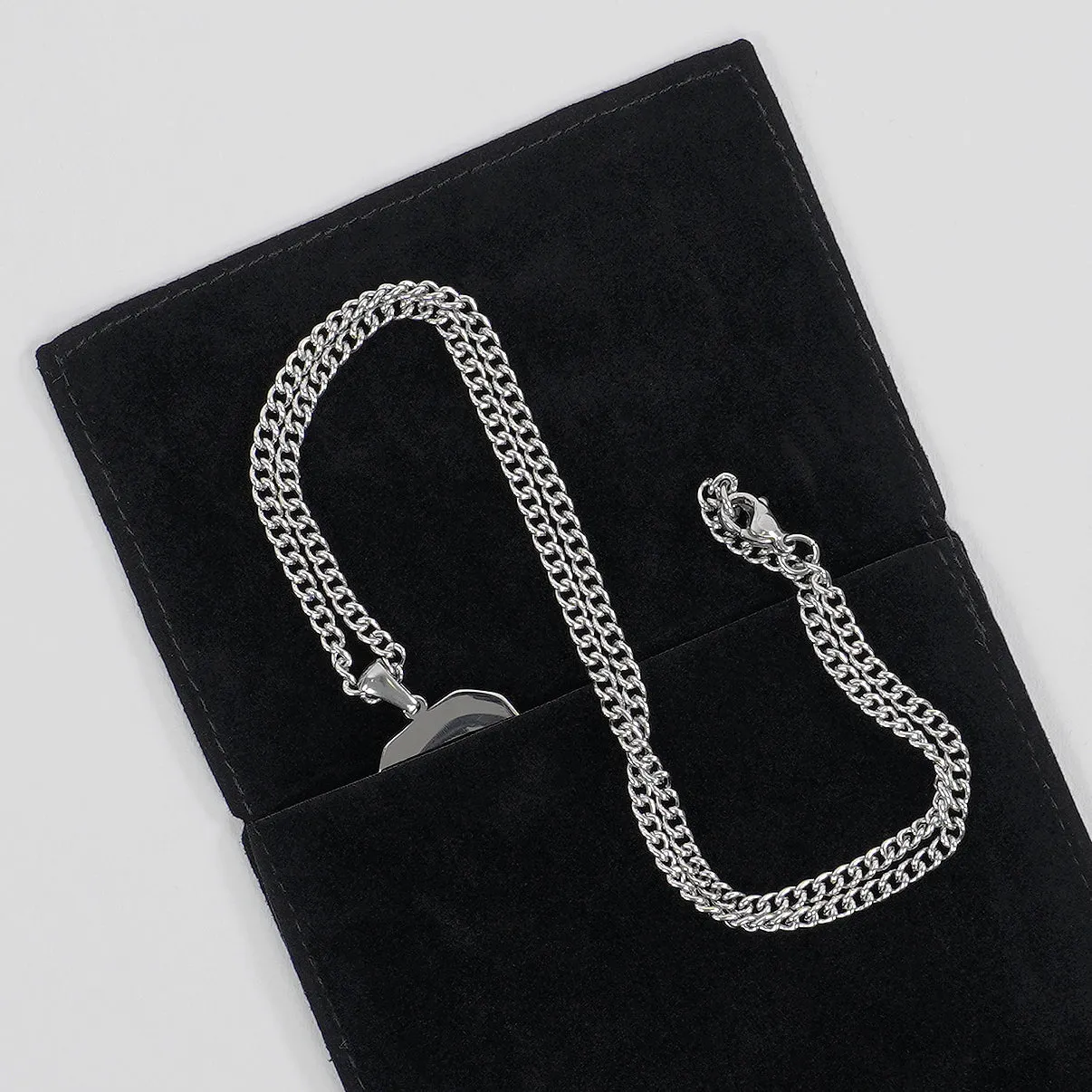 73 Number Pendant with Chain Kids Necklace - Stainless Steel