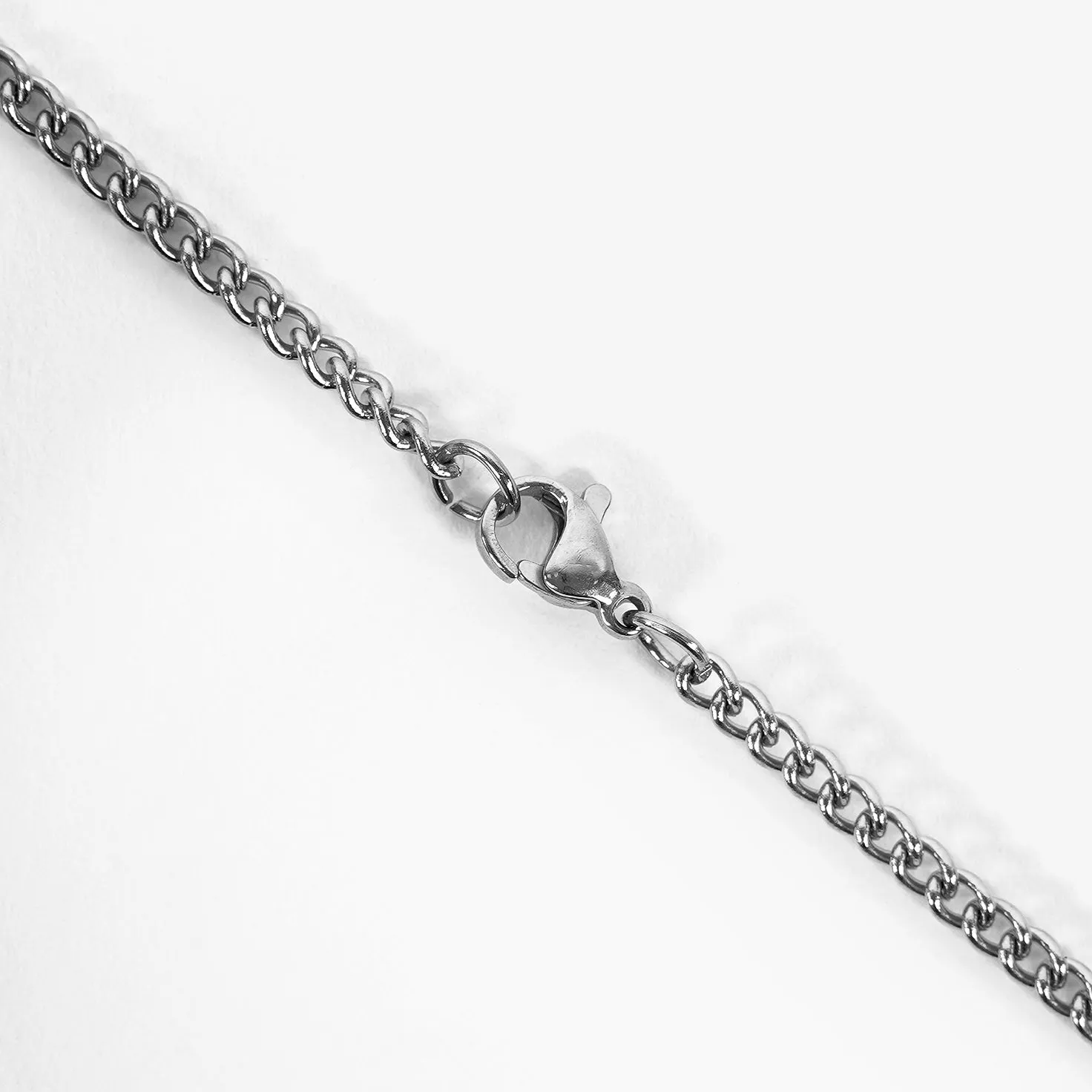 73 Number Pendant with Chain Kids Necklace - Stainless Steel