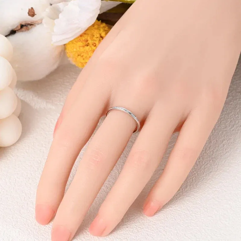 925 Sterling Silver Stackable Rings Star Moon Design For Women