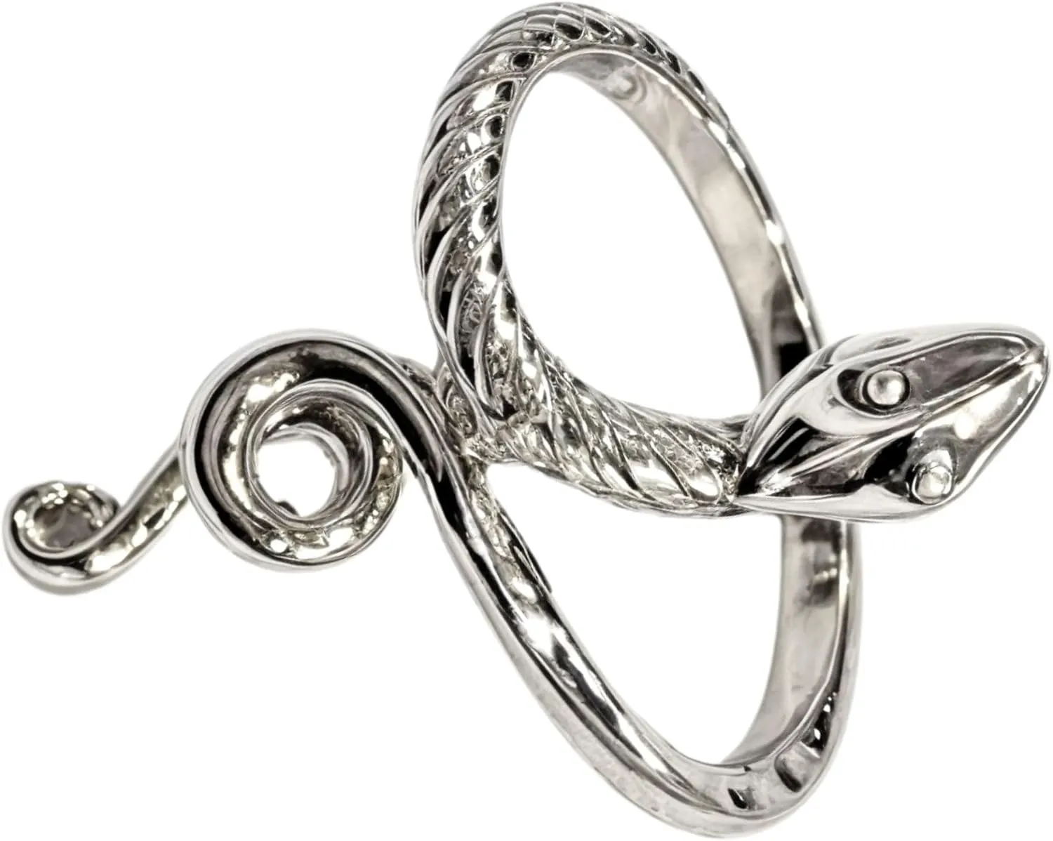 Adjustable Snake Shaped Stackable Ring Opening Finger Rings Statement for Women Men Knuckle Rings Retro Halloween Jewelry Costume Adjustable Accessories Vintage