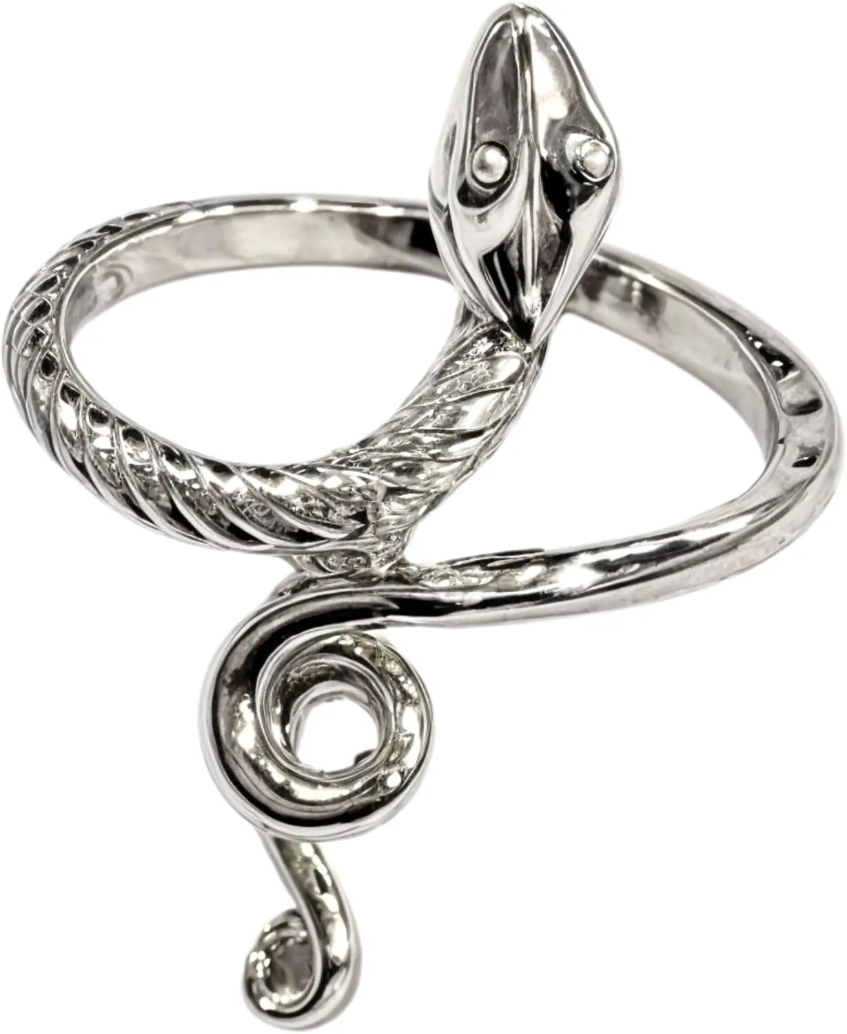 Adjustable Snake Shaped Stackable Ring Opening Finger Rings Statement for Women Men Knuckle Rings Retro Halloween Jewelry Costume Adjustable Accessories Vintage