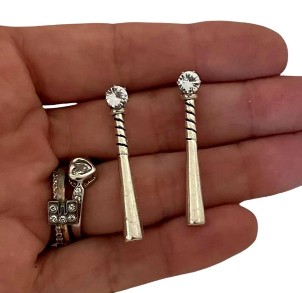 Baseball Softball Bat Stud Earrings gift for Girls Women