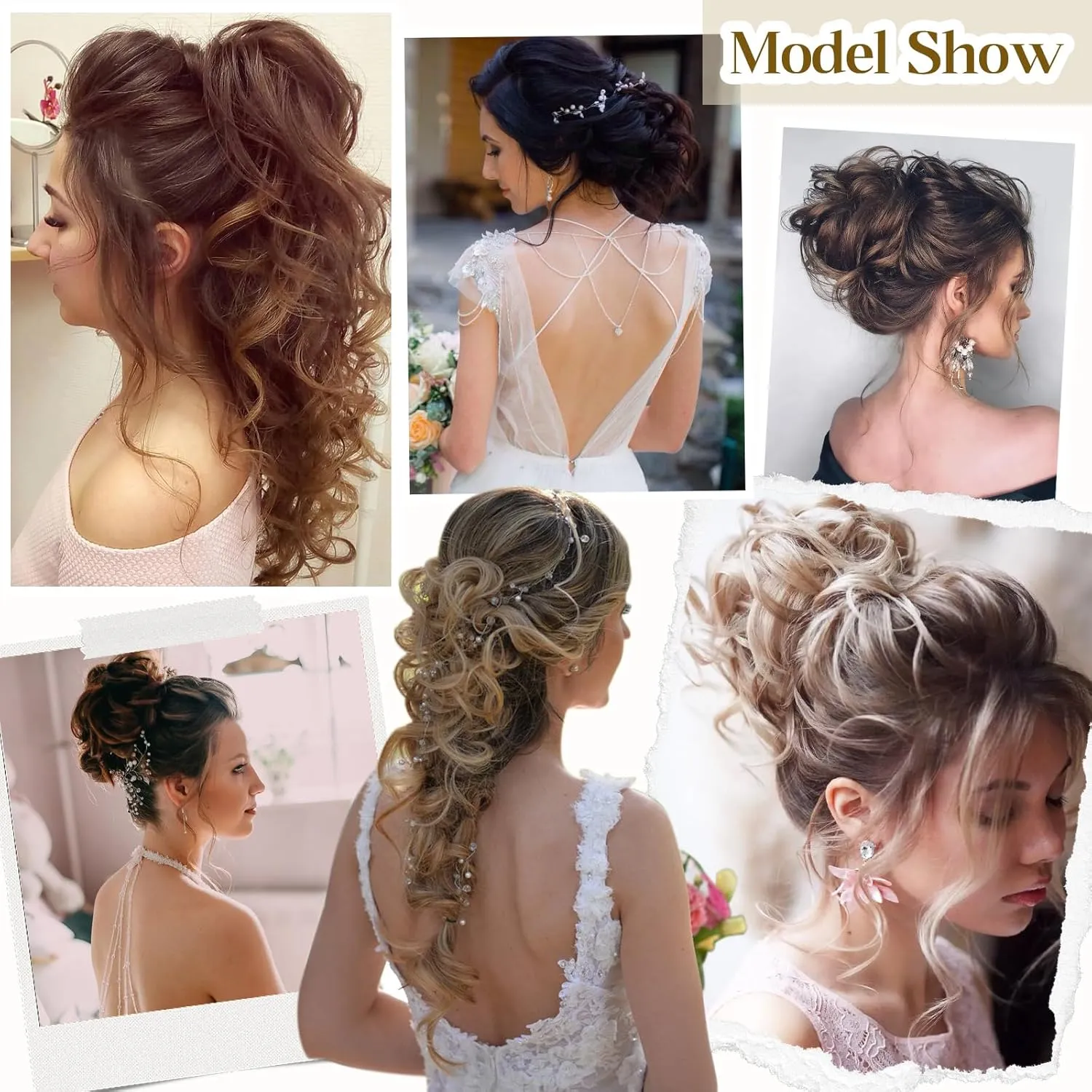 Benehair Messy Bun Hair Piece Juva Bun Hair Scrunchie Fluffy Curly Touseld Updo DIY Wrap Around Ponytail Hairpiece 32inch Wavy Donut Chignons for Women Ash Blonde 85g