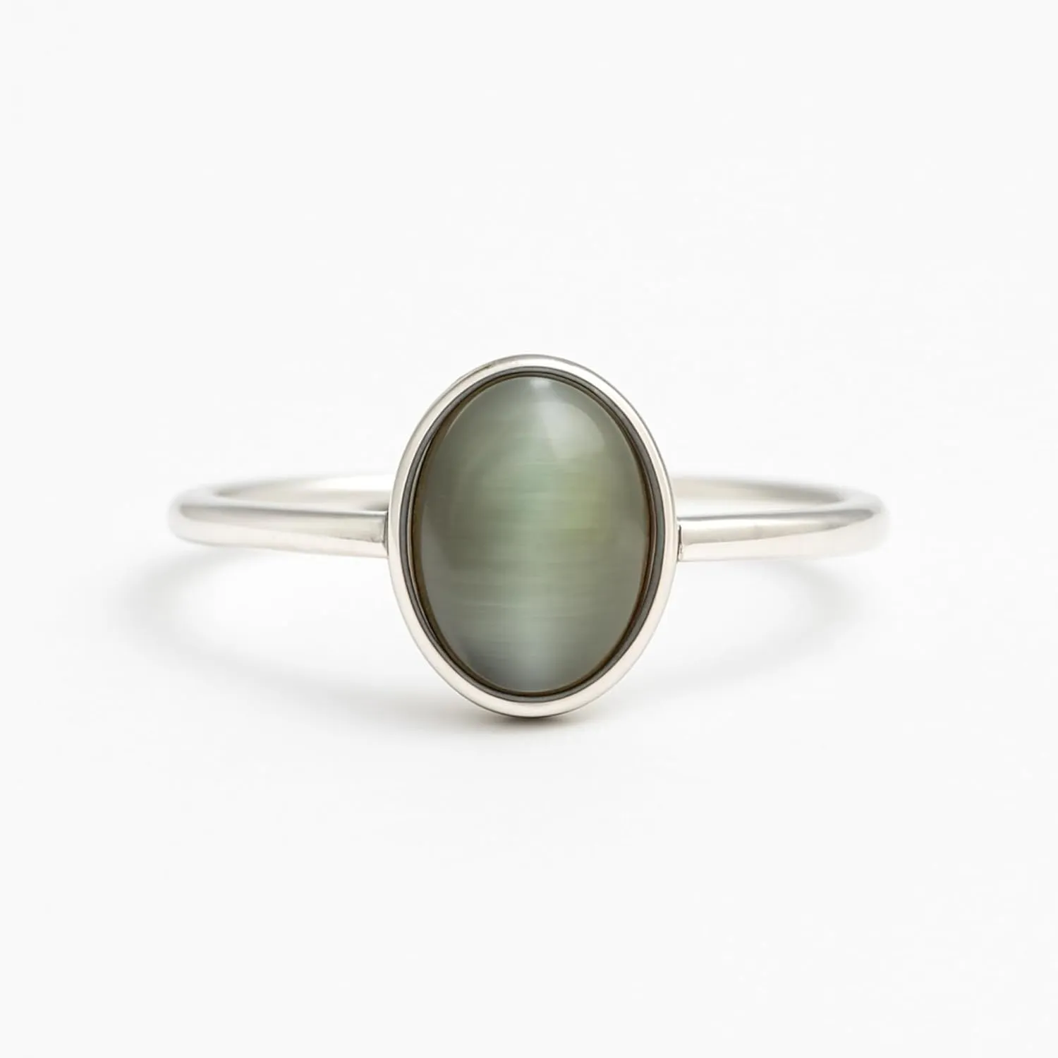 Cats Eye Ring, 925 Solid Sterling Silver Gemstone Ring, Handmade Jewelry, Promise Rings