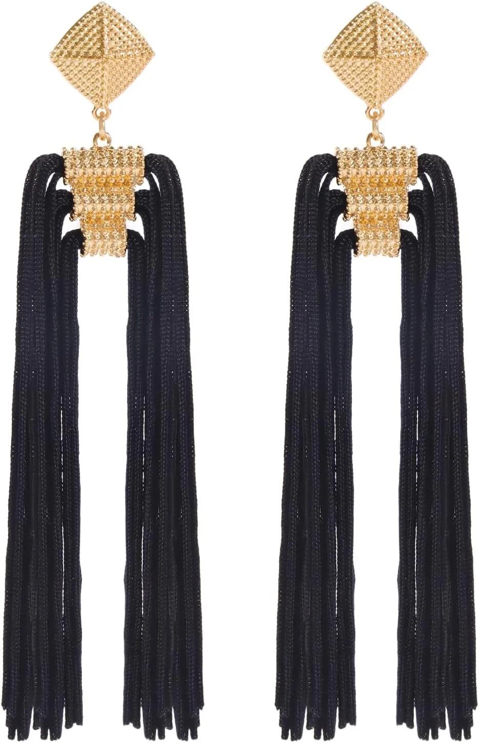Coiris Statement Thread Tassels Dangle Drop Earrings for Women