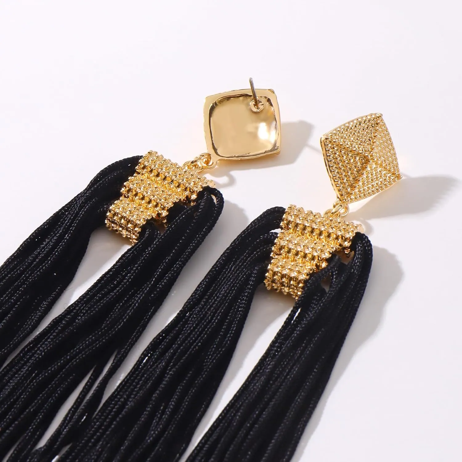 Coiris Statement Thread Tassels Dangle Drop Earrings for Women