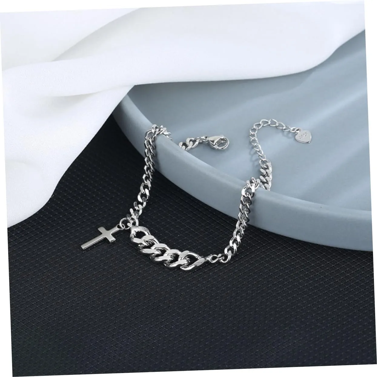 Cool Style Cross Bracelet Chain Bracelets for Women Wrist Jewelry Wristband Link Charm
