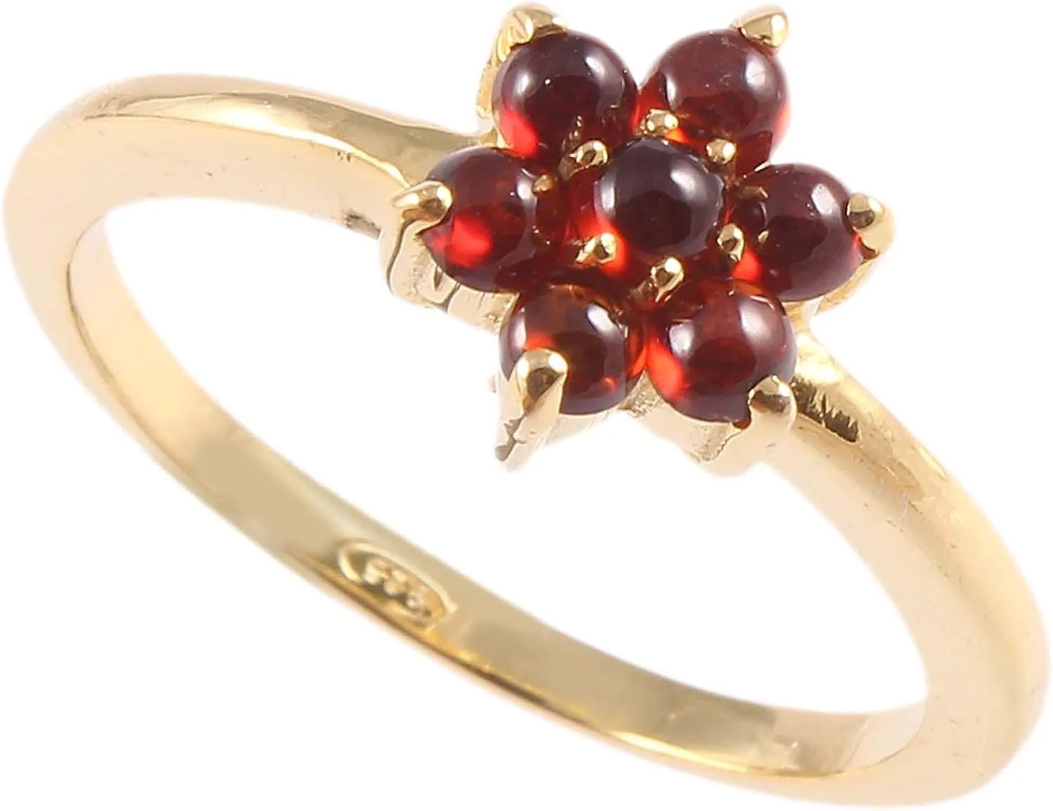 Dainty Garnet Ring, January Birthstone Ring, Garnet Stacking Ring, Garnet Gold Ring, Bridesmaid Gift, Gemstone Ring, Dark Red Stone Ring, Gold Garnet Ring, Stackable Stone Rings