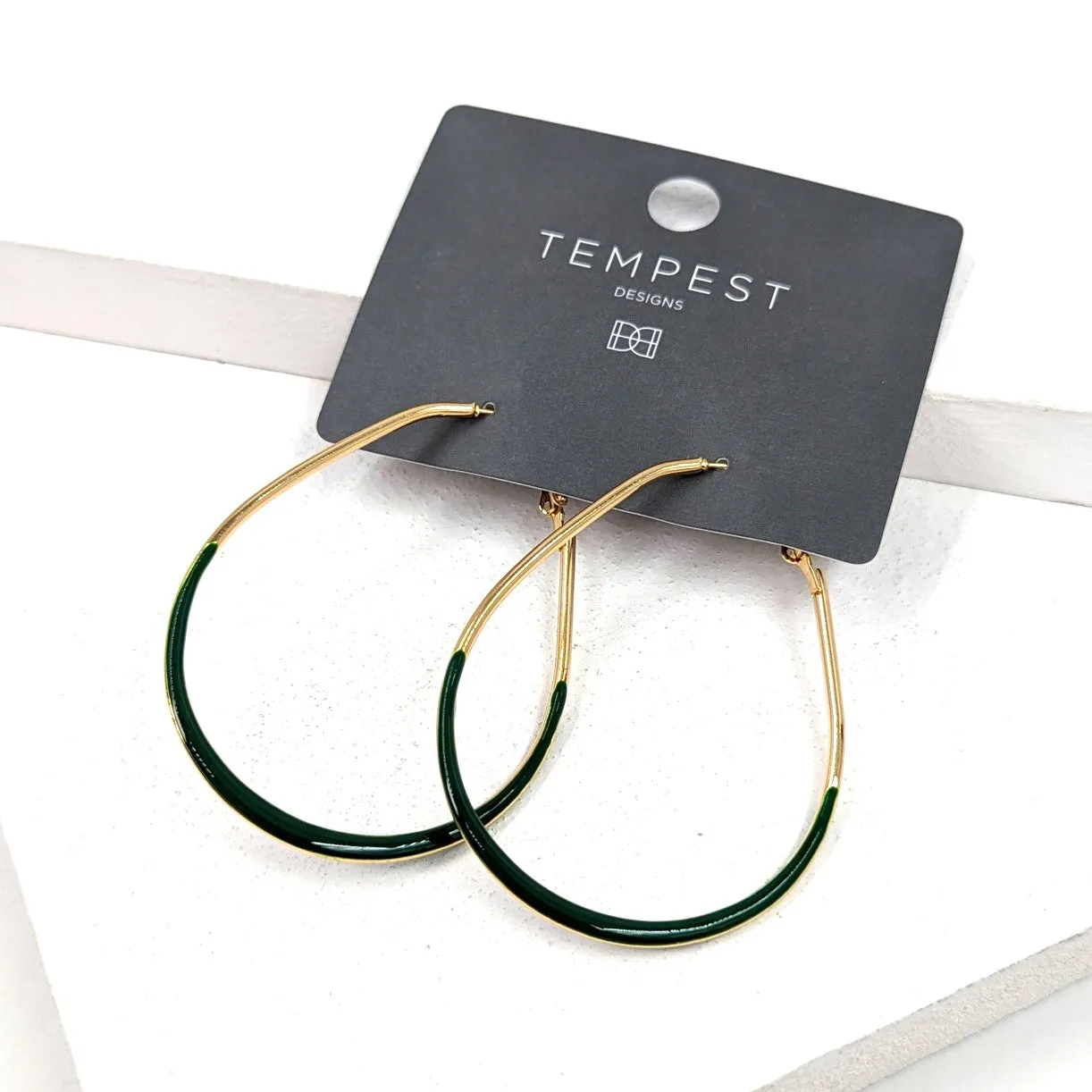 Drop shape enamel section hoops
