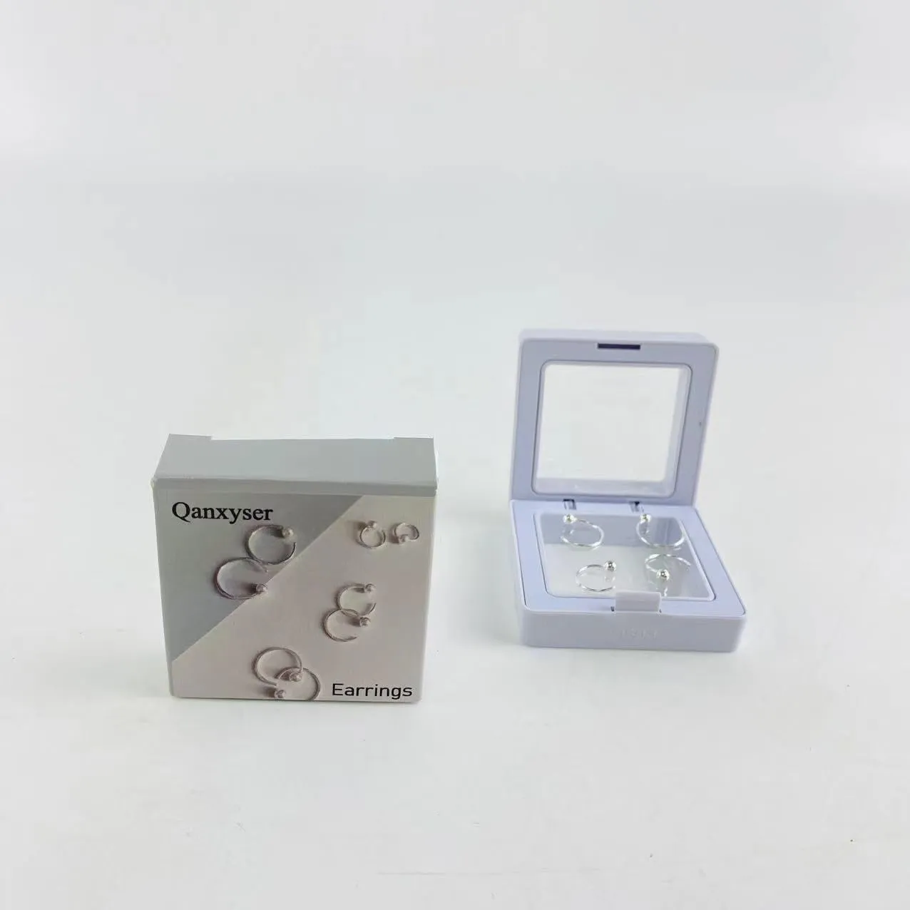 Earrings, Ear Jacket Earrings 925 Sterling Silver Studs Front Back Earrings for Women Minimalist Clip On Cartilage Cuff Earrings