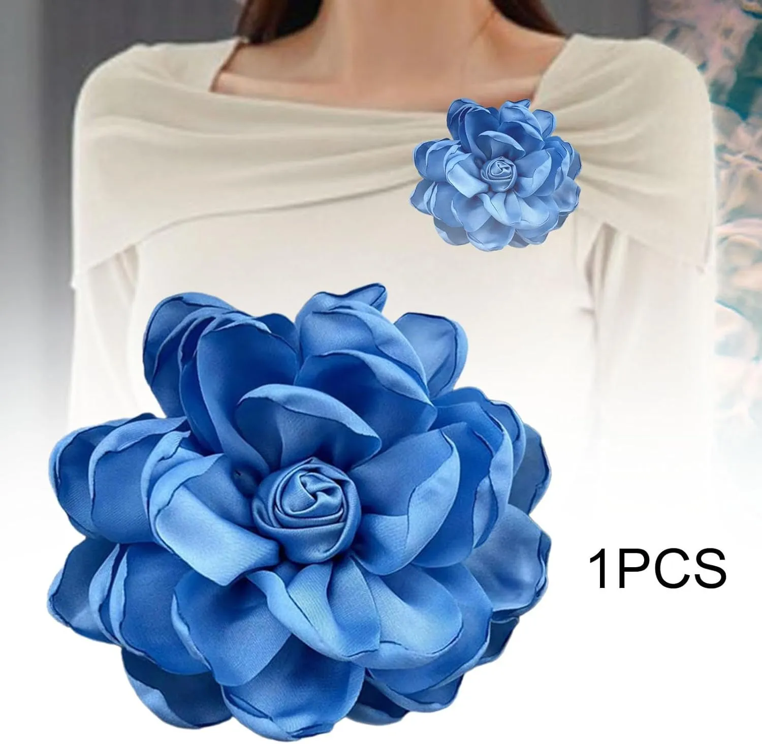 Flower Brooch Hair Clip Pins Lapel Pins,Hair Accessories for Banquet Clothes,Accessories Women