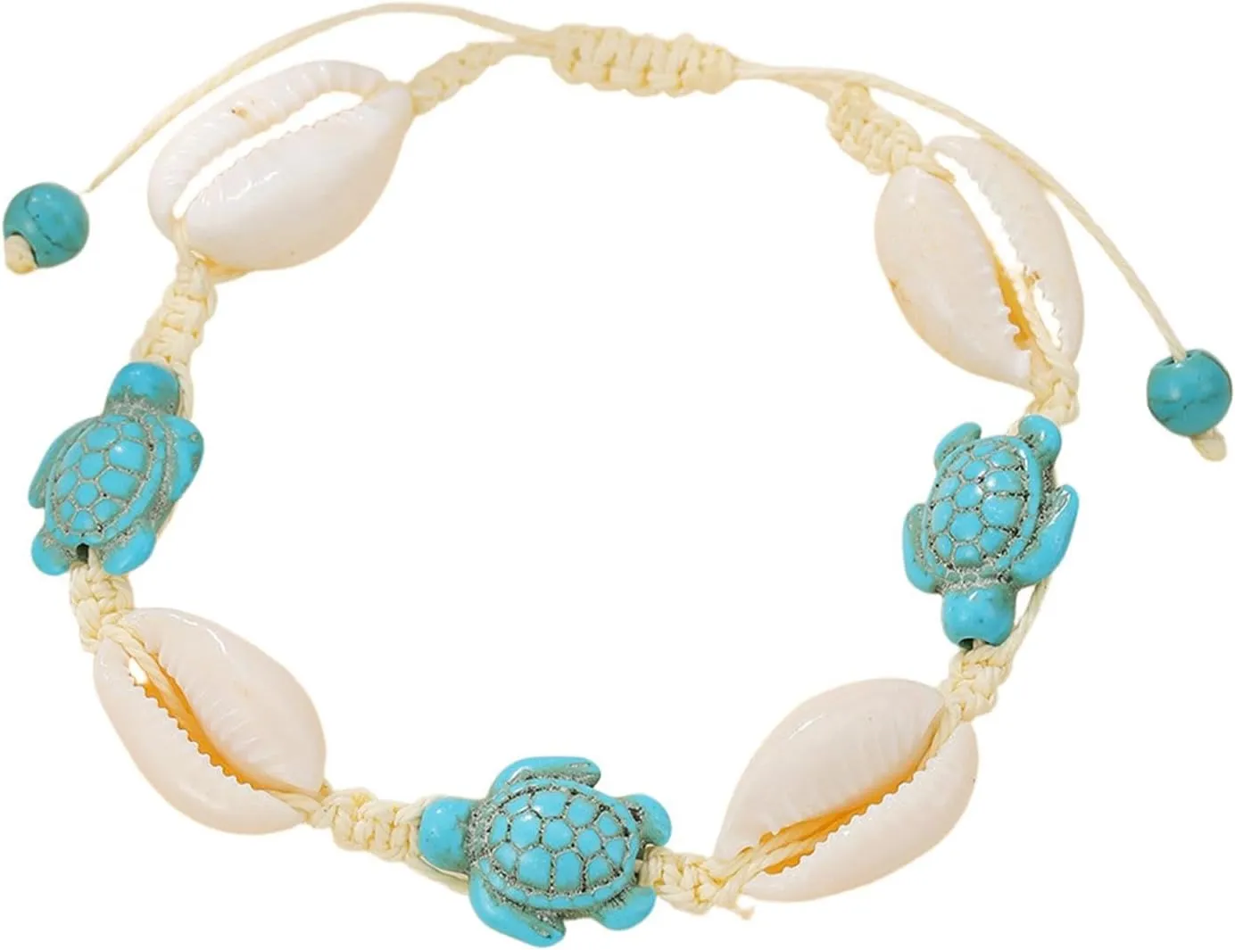 Handmade Braid Shell Sea Turtle Starfish Bracelets for Women Jewelry