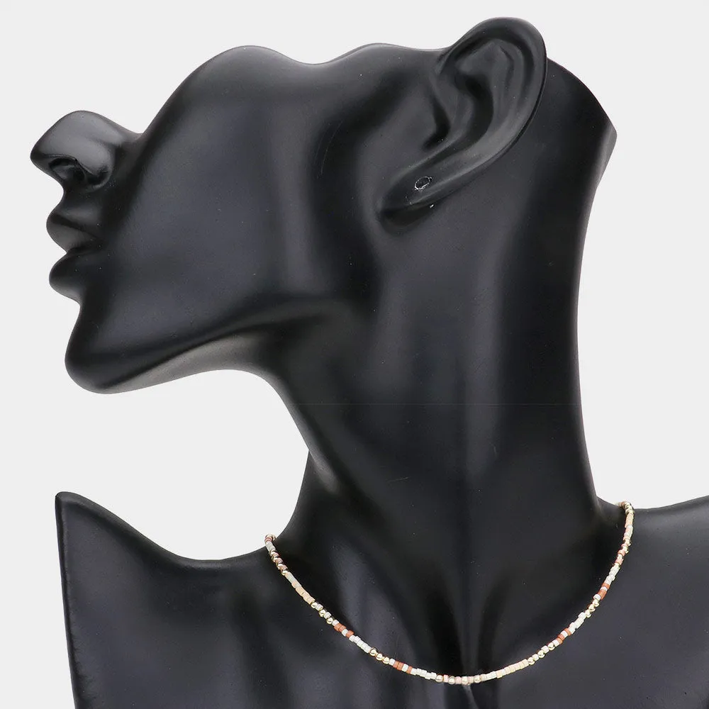 iLLASPARKZ Beaded Choker Necklace