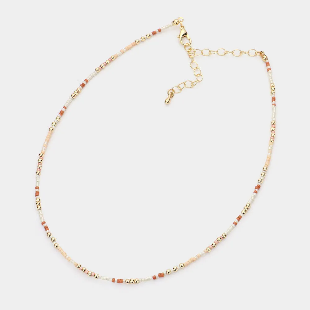 iLLASPARKZ Beaded Choker Necklace
