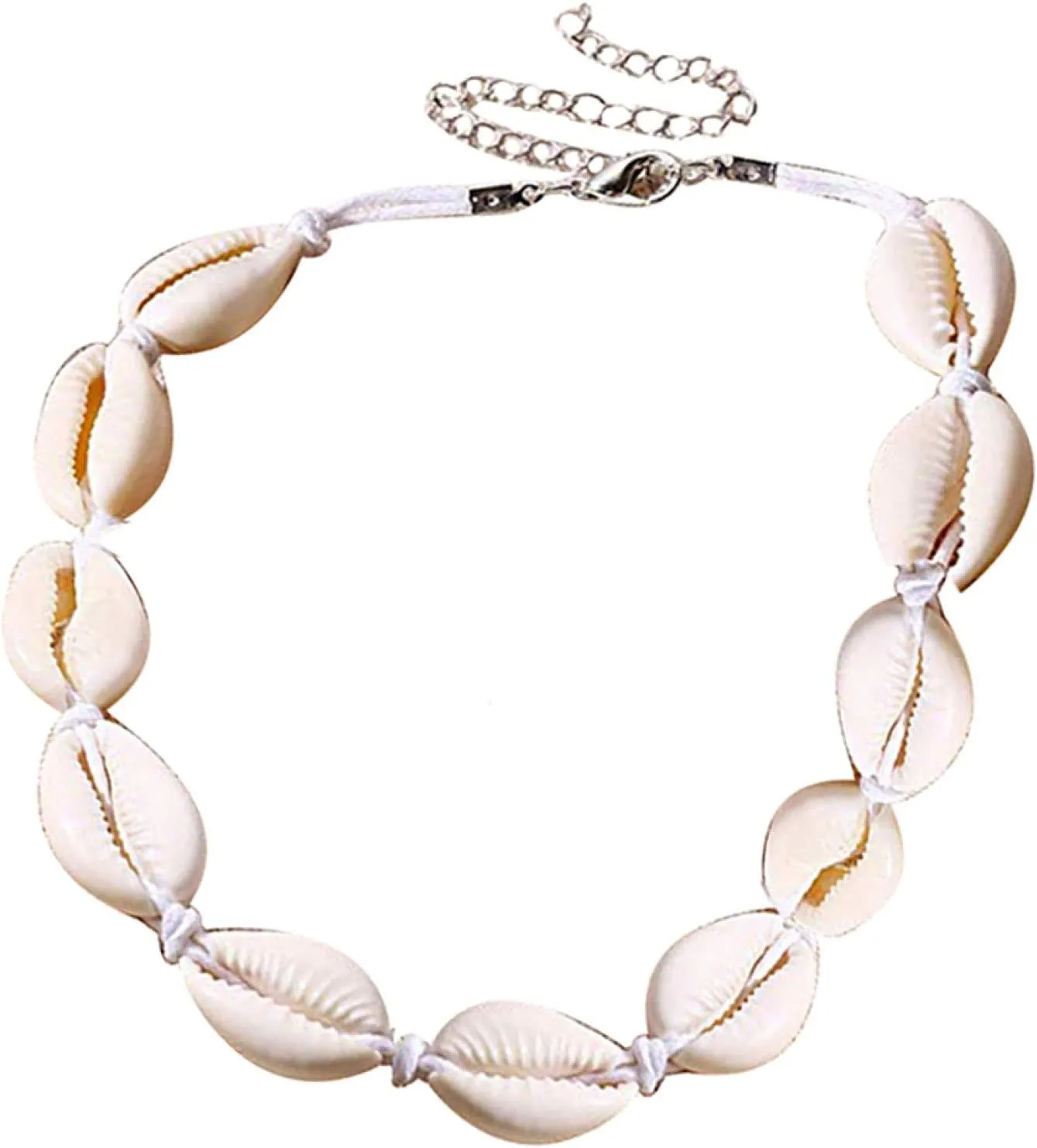 ink2055 Women Cowrie Shell Beaded Hand Woven Choker Necklace Hawaiian Beach Jewelry,Bracelets for Women Teen Girls Gift