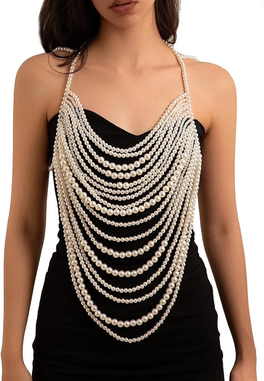 Luxury Layered Pearl Cloak