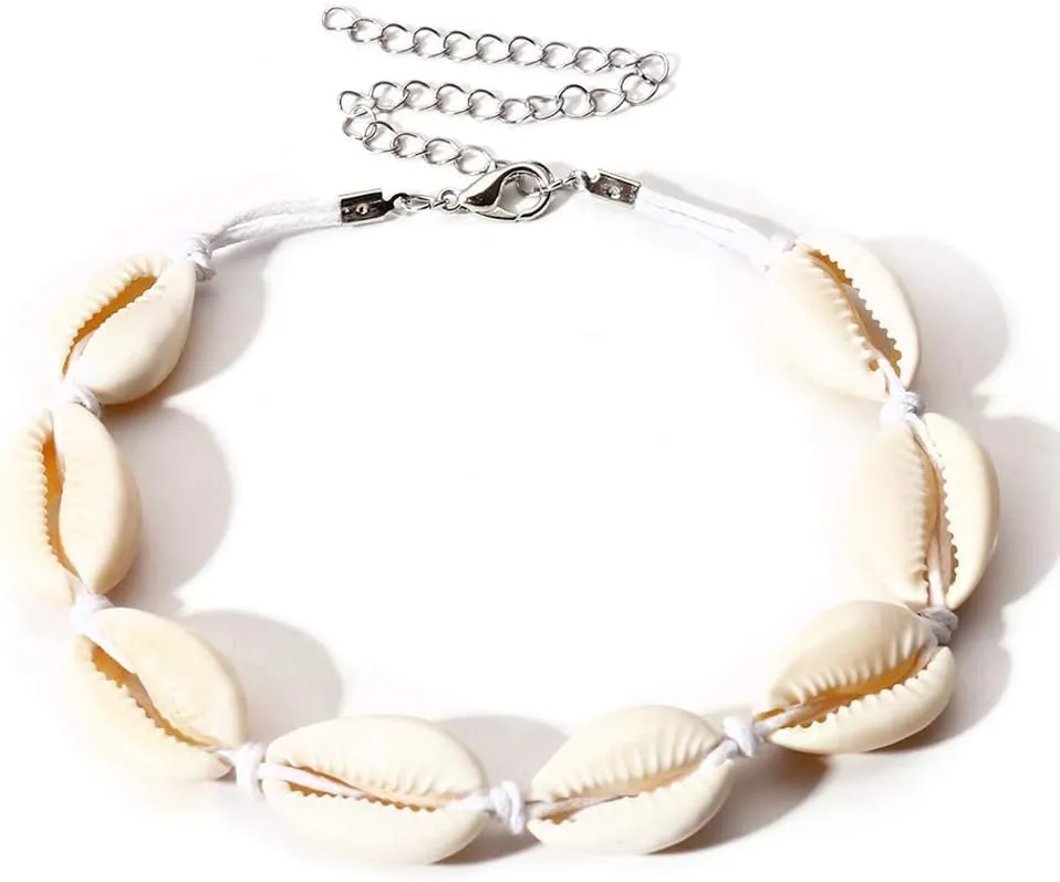 Natural Beads Shell Anklet Bracelet Handmade Beach Foot Jewelry Hawaiian Style Adjustable for Women Comfortable and Environmentally