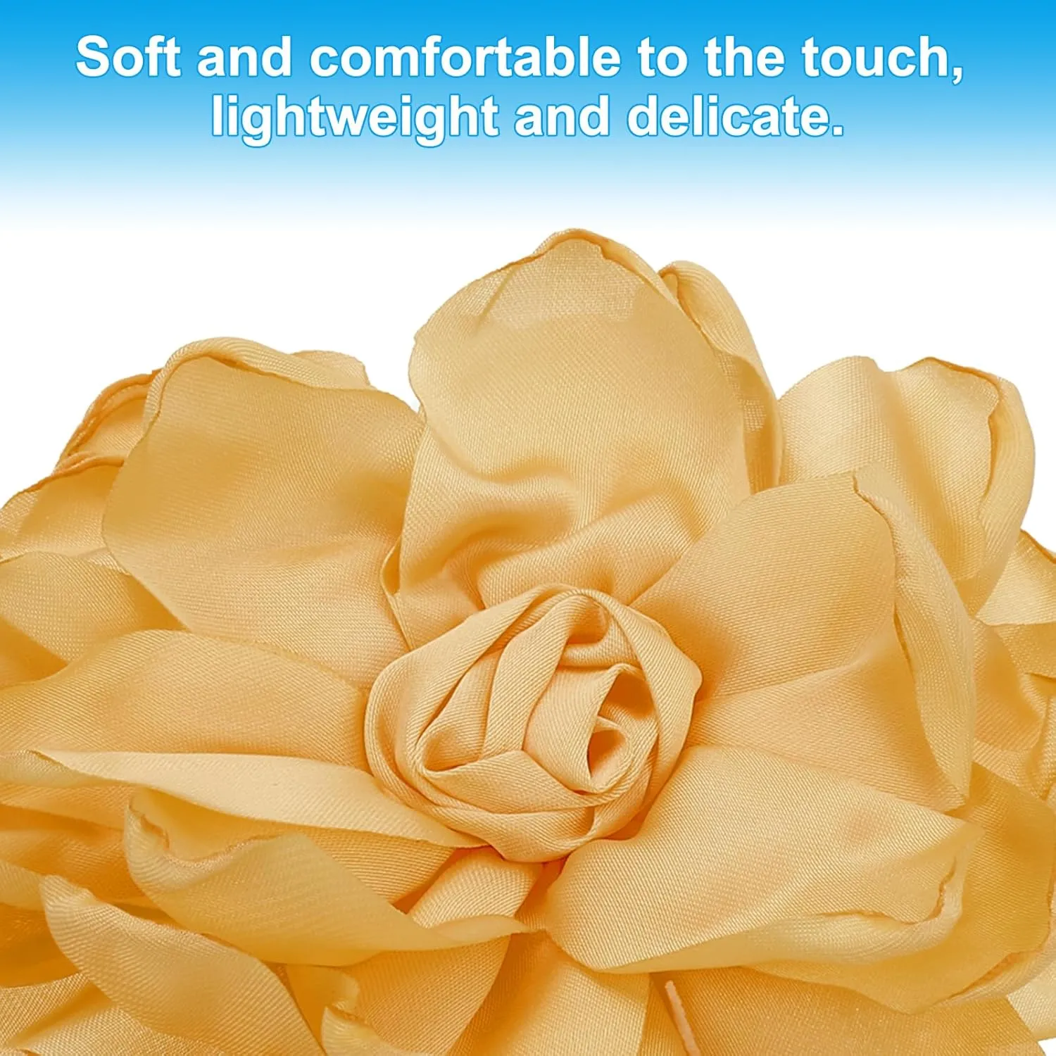 PATIKIL Rose Flower Hair Clips, Fabric Brooch Pins for Women Wedding Party Dance Dress Clothes Accessories Valentine's Day Gifts