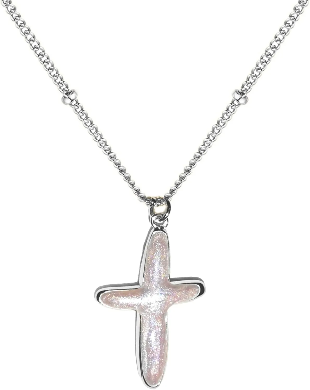 Pearl Cross Necklace for Women 14K Gold Plated Pearl Choker Necklace Faith Necklace Simple Gold Pearl Necklace Gold Dainty Necklace Trendy Jewelry Gifts
