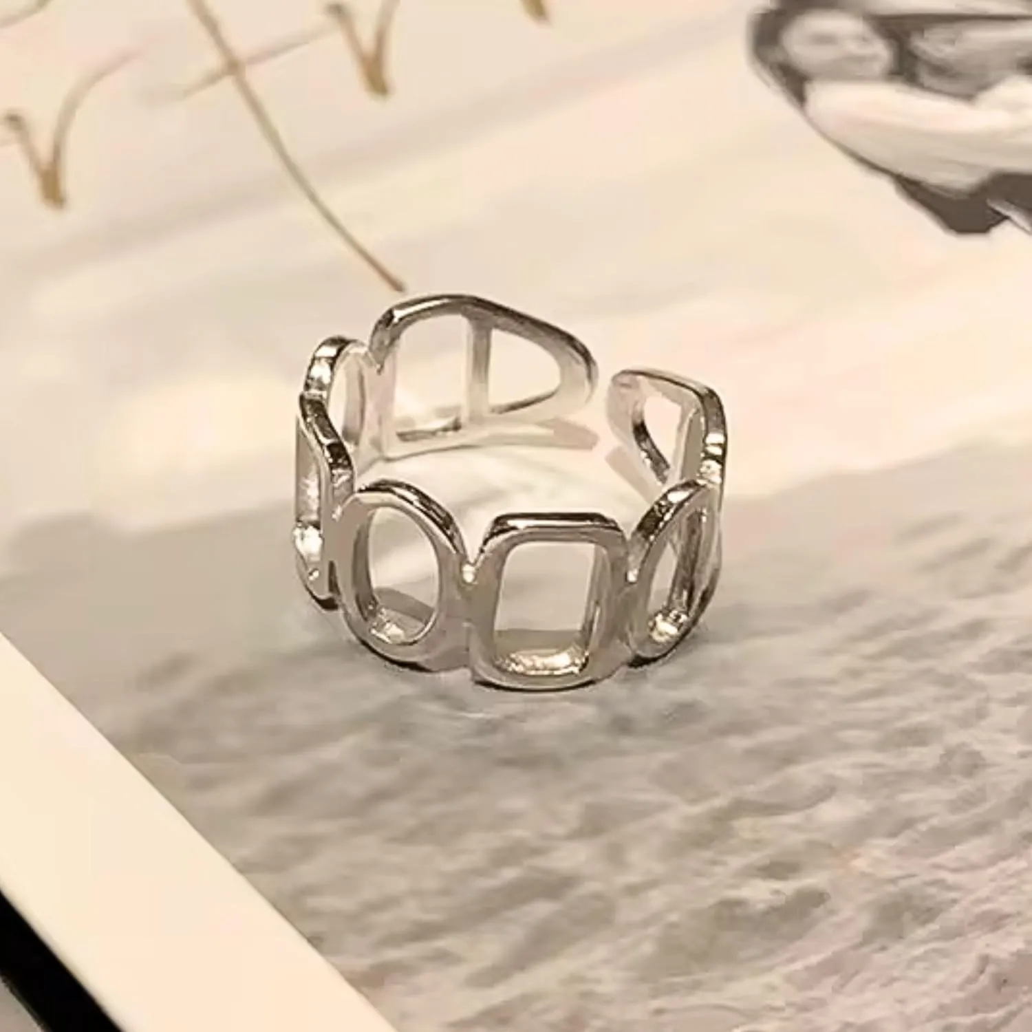 QueenBee 925 Sterling Silver Adjustable ?C Hypoallergenic, Non-Tarnish Stacking Piece for Women, Minimalist Curve Design, Smooth Finish, Gift for Birthday, Mother??s Day, Holiday Jewelry