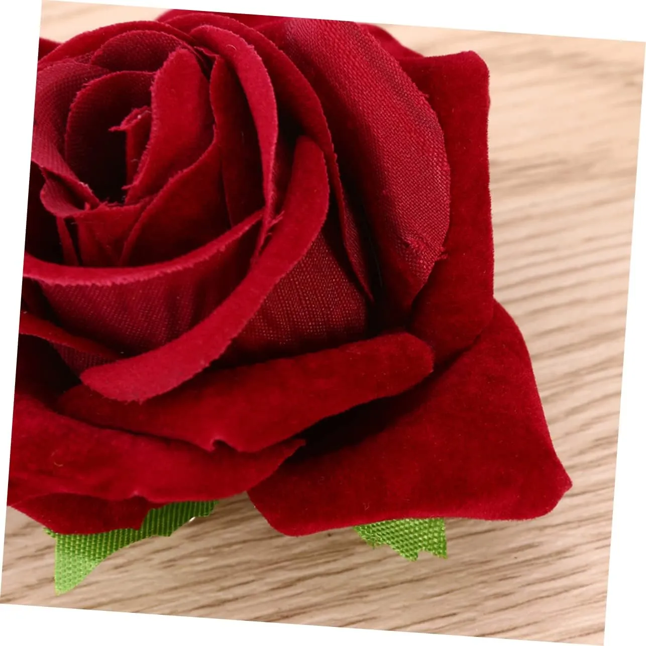 Red Rose Hairpin Artificial Flower Hair Accessories for Women for Weddings Beach Vacations Festivals