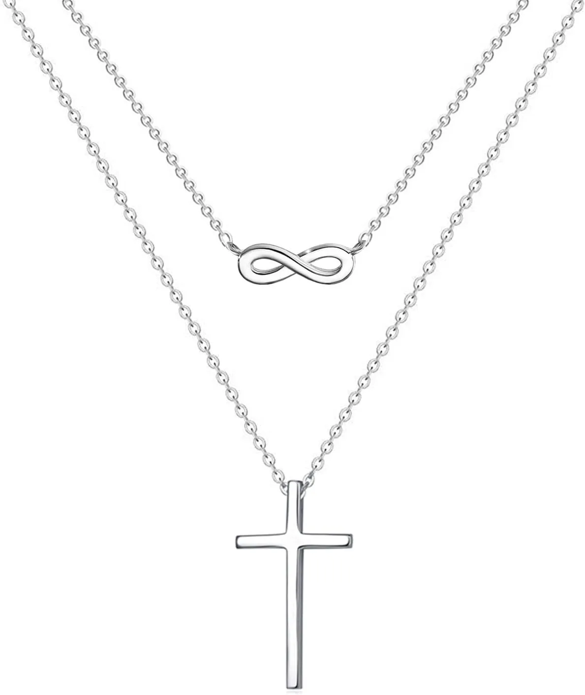 Small Cross Pendant Necklace for Women Simple Cross Necklaces Mothers Day Birthday Gifts for Women