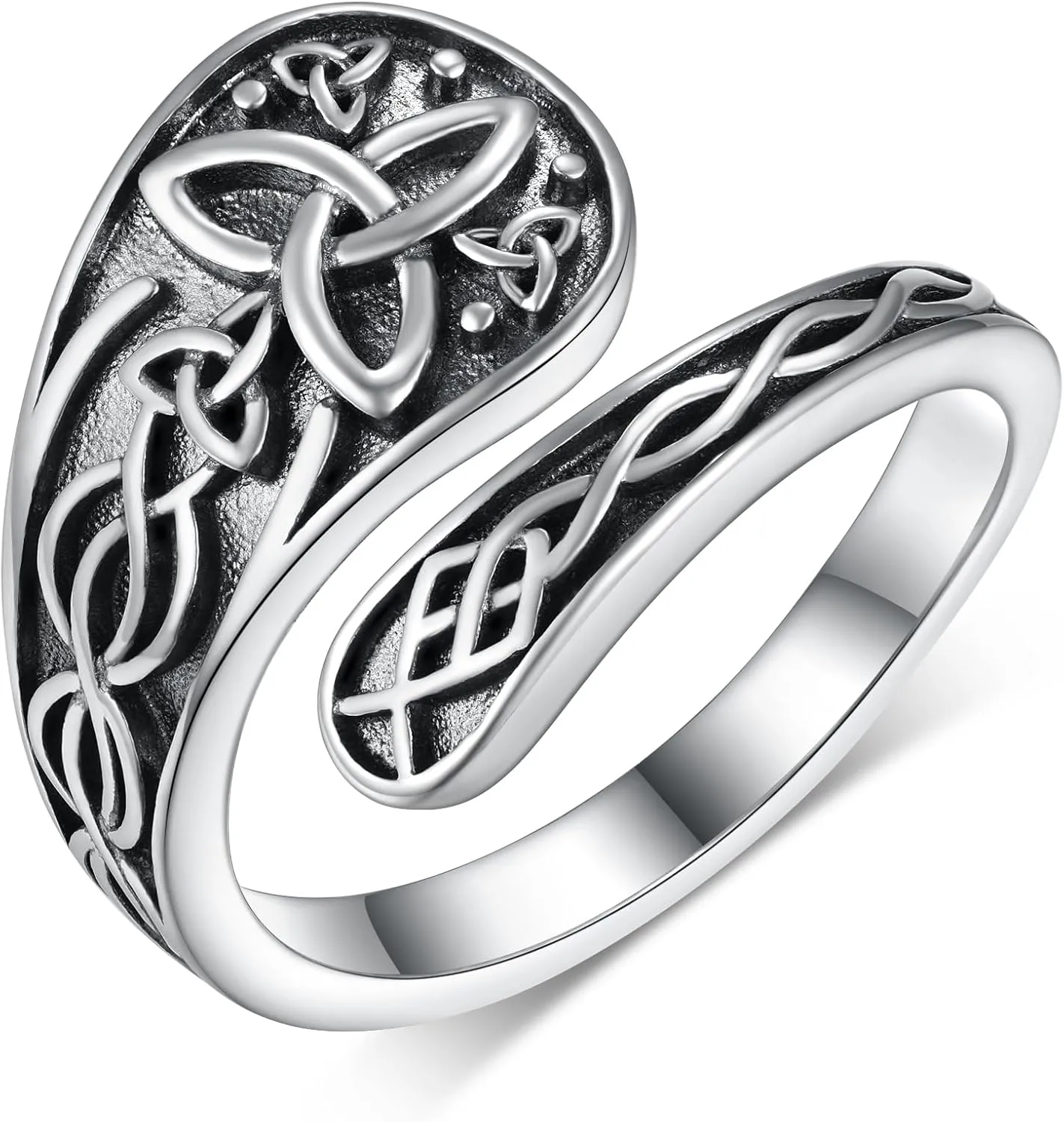 Spoon Rings for Women 925 Sterling Silver Spoon Rings Vintage Thumb Rings Jewelry Gifts for Women Men
