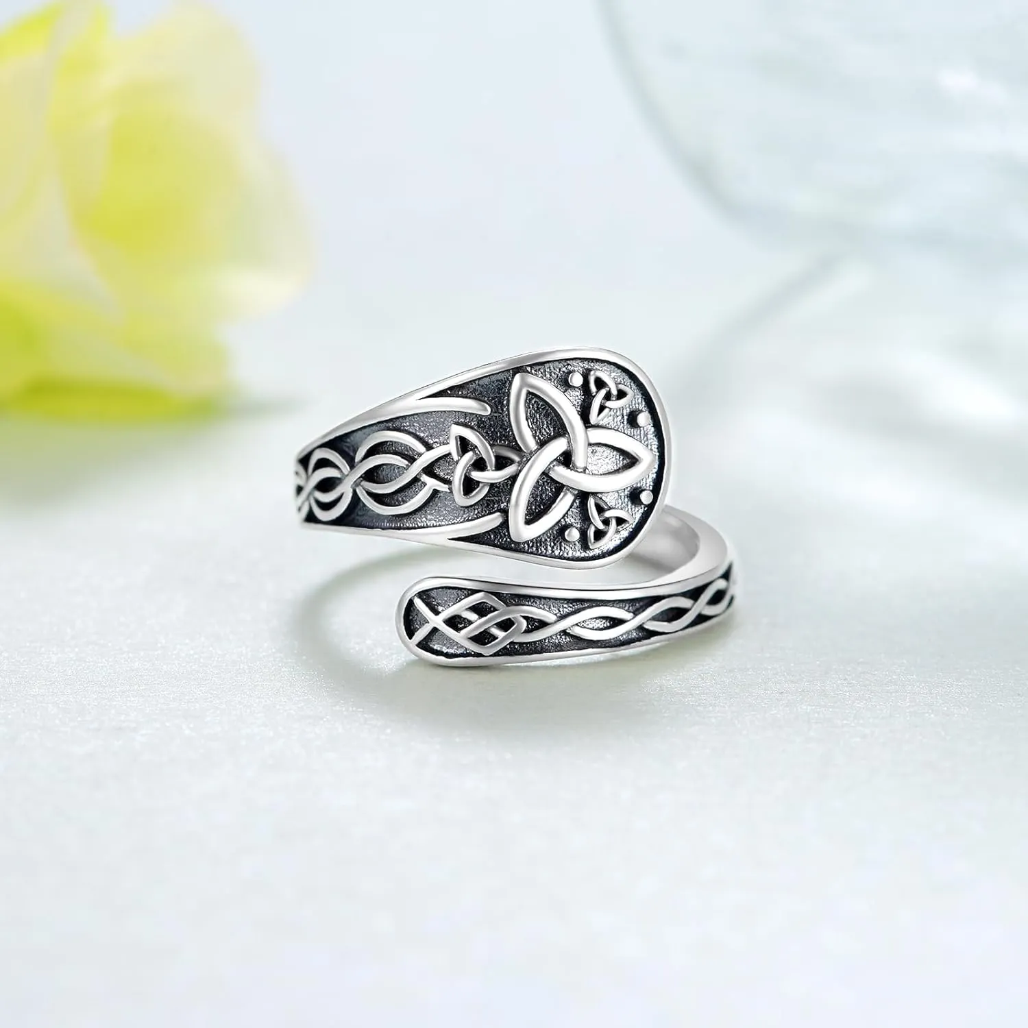 Spoon Rings for Women 925 Sterling Silver Spoon Rings Vintage Thumb Rings Jewelry Gifts for Women Men