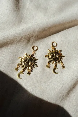 SUN Celestial Dangle Earrings