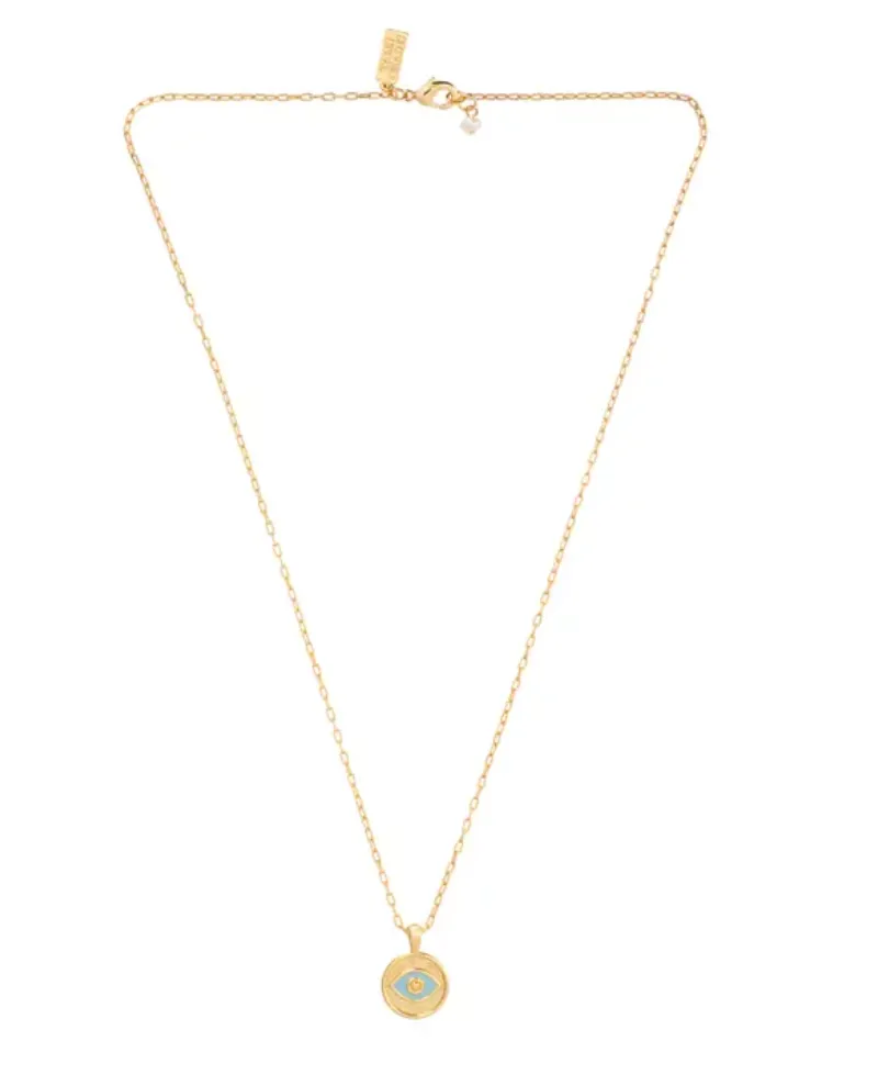 Talis Chains Evil Eye Mint Pendant Necklace