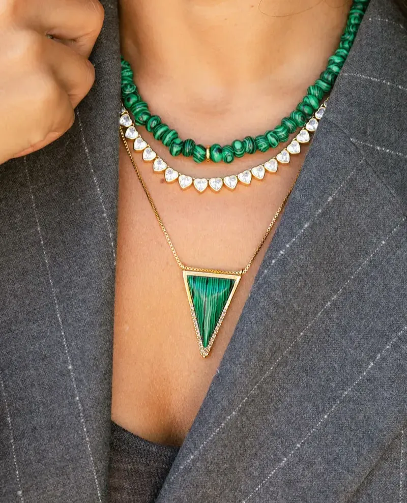 Talis Chains Tokyo Malachite Choker Necklace
